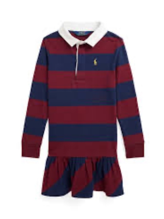 Polo Ralph Lauren Other - Polo Ralph Lauren Little Girls Striped Jersey Rugby Dress. Size 8-10 New W/ Tags
